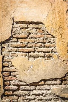 The plaster fell off Stock Photos