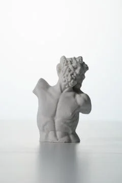 Plaster figure in white background Stock Photos