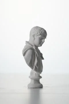 Plaster figure in white background Stock Photos