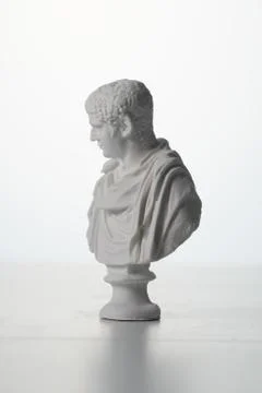 Plaster figure in white background Stock Photos