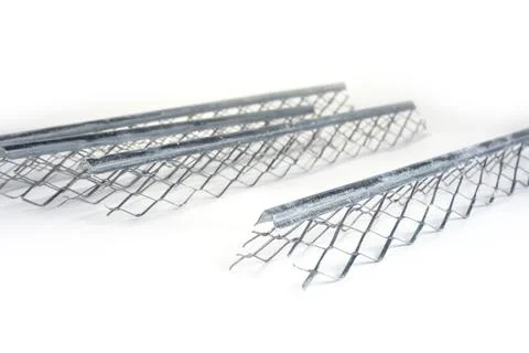Plaster Galvanized Metal Wall Angle and Corner Bead for Wall Protection Stock Photos