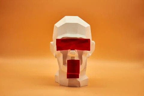 Plaster head. Stock Photos