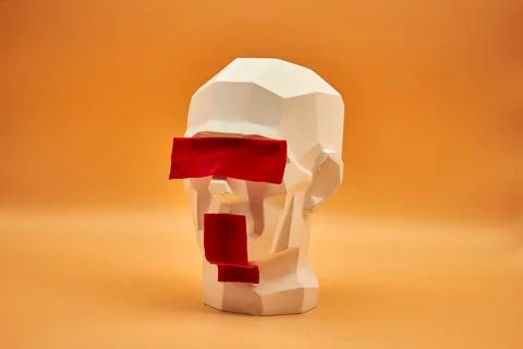 Plaster head. Stock Photos