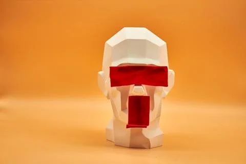 Plaster head. Stock Photos