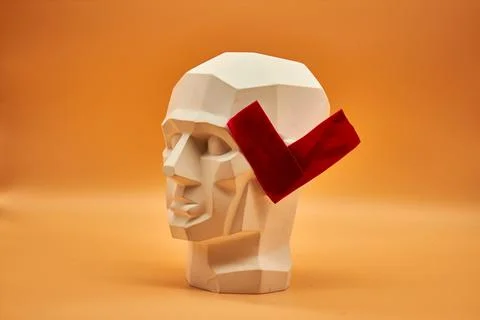 Plaster head. Stock Photos