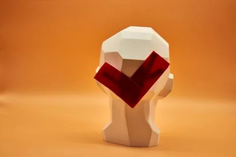 Plaster head. Stock Photos