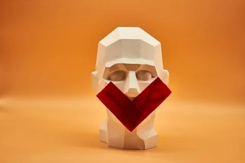 Plaster head. Stock Photos