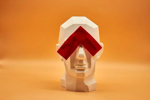 Plaster head. Stock Photos