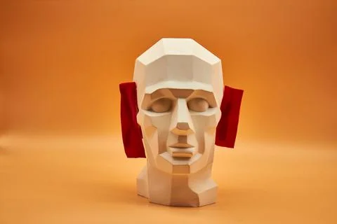 Plaster head. Stock Photos