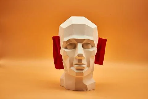 Plaster head. Stock Photos