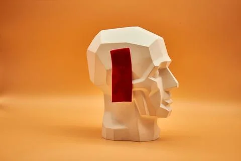 Plaster head. Stock Photos