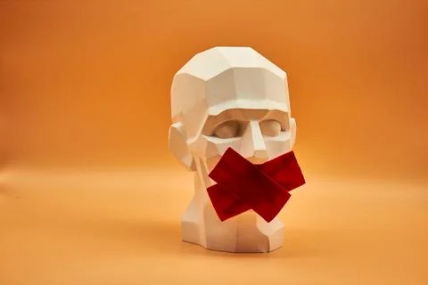 Plaster head. Stock Photos