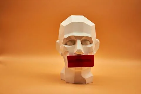 Plaster head. Stock Photos