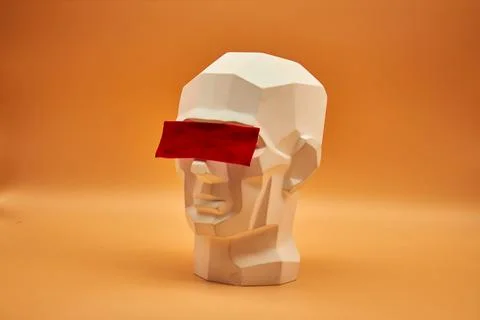 Plaster head. Stock Photos