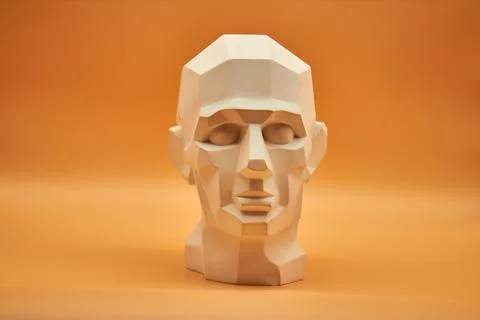Plaster head. Stock Photos