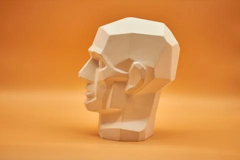 Plaster head. Stock Photos