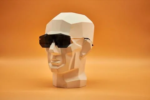 Plaster head. Stock Photos