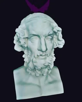 Plaster head sculpture Stock Photos