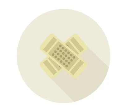 Plaster icon illustrated in vector on white background Stock Illustration