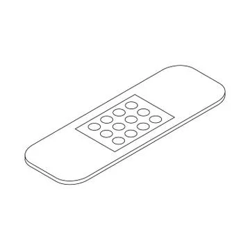 Plaster icon, isometric 3d style Ilustración de archivo