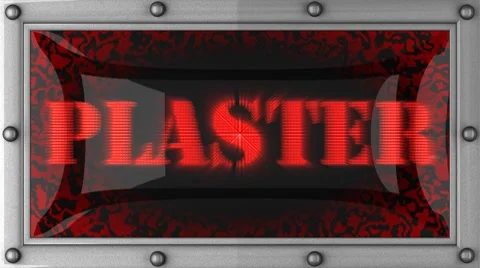Plaster on led Stock Footage 8732007