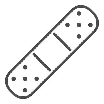 Plaster line icon. High quality black outline logo for web site design and Stock Illustration