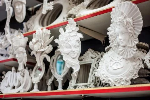 Plaster masks Stock Photos