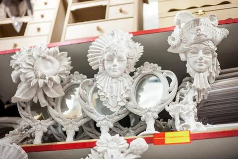 Plaster masks Stock Photos