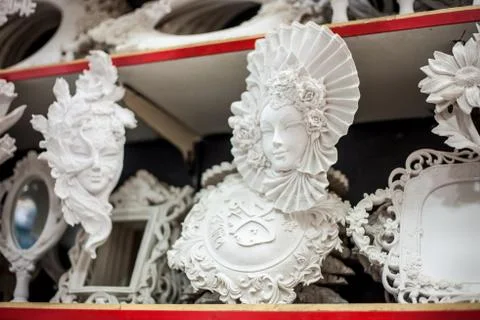 Plaster masks Fotos de archivo