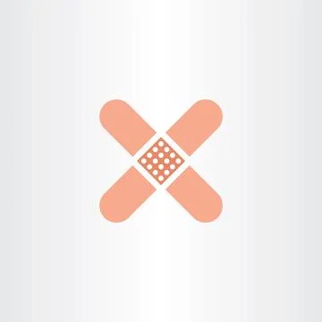 Plaster patch medical icon vector Stock Illustration