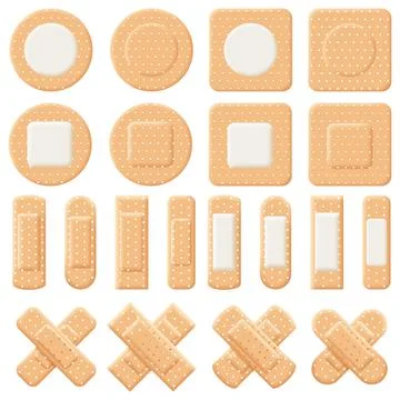 Plaster set Stock Illustration