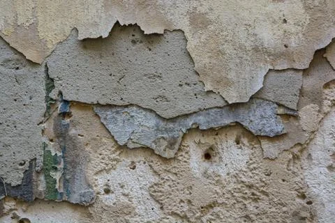 Plaster textured background of old weathered wall Stock Photos