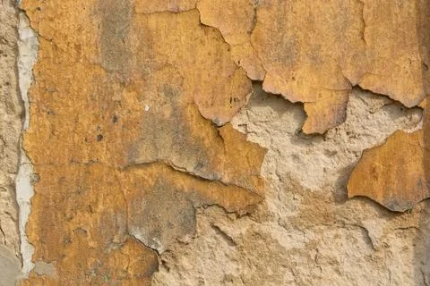Plaster textured background of old weathered wall Stock Photos