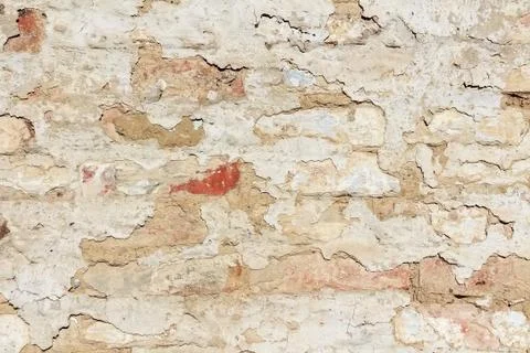Plaster textured background of old weathered wall Stock Photos