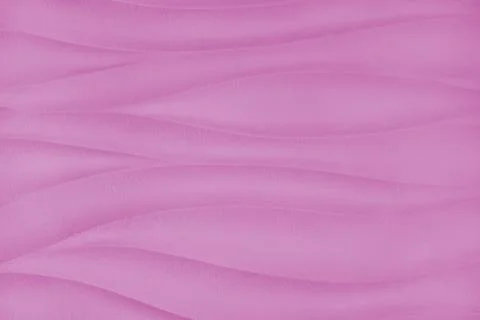 Plaster wall with volumetric relief surface wavy form pattern, pink gypsum .. 스톡 사진