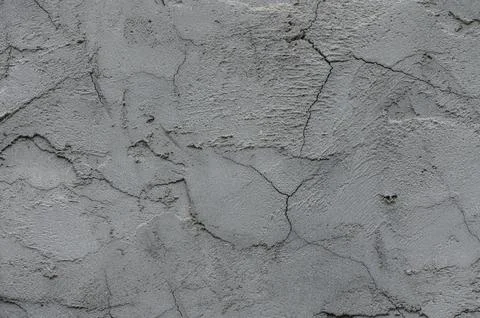 Plastered Wall with Cracks as Background Stock Photos