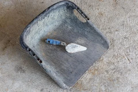 Plasterercement for construction work Stock Photos