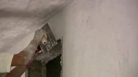 Plastering 스톡 동영상 8762970