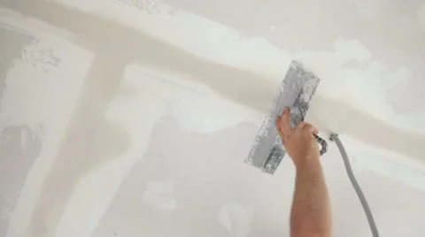 Plastering process Stock Footage 22222271