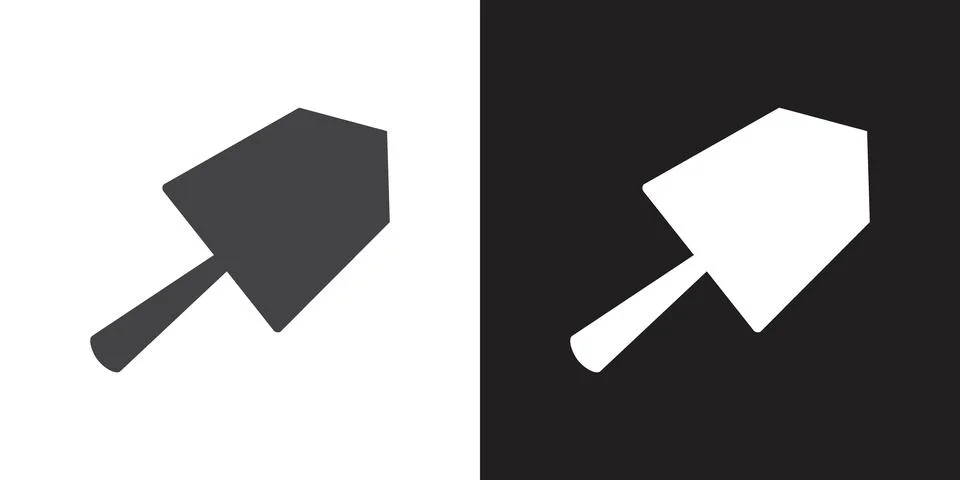 Plastering process icon Stock Illustration