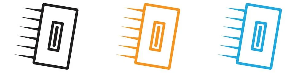 Plastering process vector logo set collection for web app ui Stock Illustration