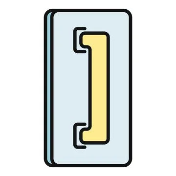 Plastering trowel icon representing construction industry tools Stock Illustration