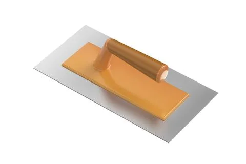 Plastering trowel with plastic handle Stock Illustration