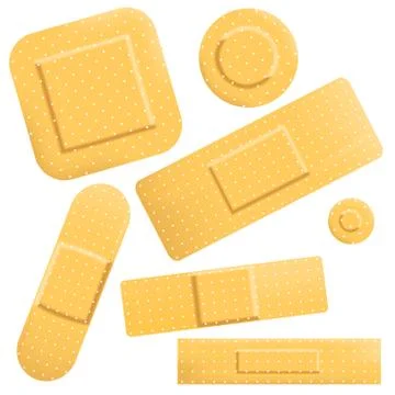 Plasters Stock Illustration