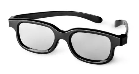 Plastic 3D glasses Stock Photos