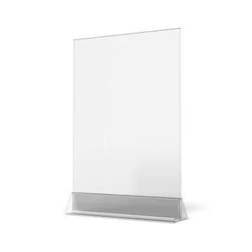 Plastic ad plate 库存插图