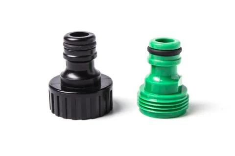 Plastic adapters for watering Stock Photos
