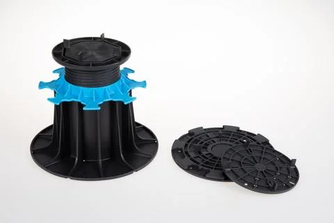 Plastic adjustable plots floor tiles outdoor flooring patio pavers 스톡 사진