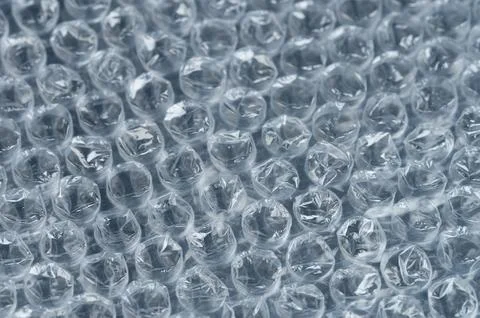 Plastic air bubble wrap Stock Photos