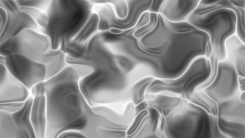 Plastic animation background with a black and white abstract pattern of swirling Stock Footage 303339373